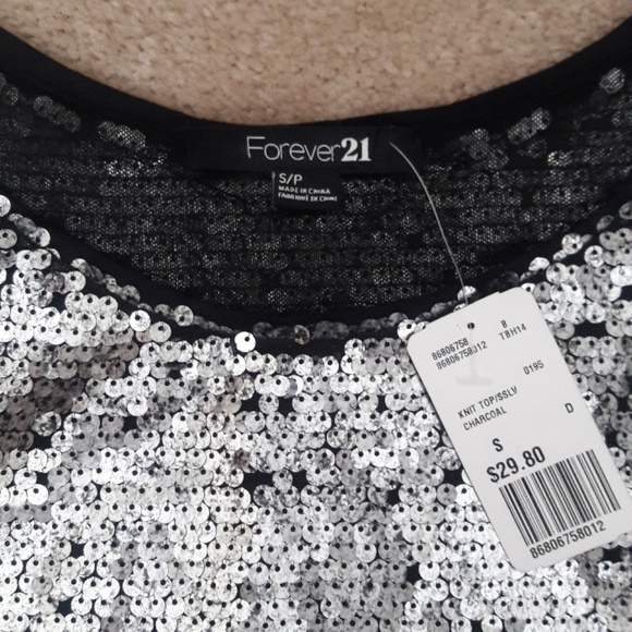 Sequin crop top Forever 21 - Picture 2 of 2